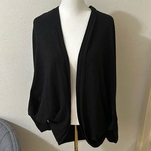 Black batwing cardigan